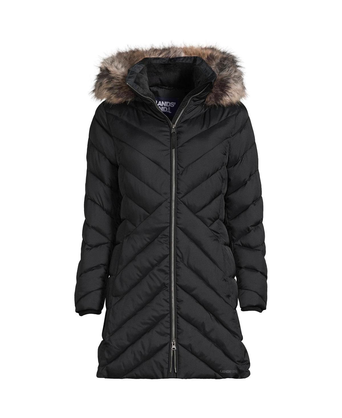 Women's Lands' End Insulated Plush Lined Winter Coat, Size: Small, Dark Pink Clay Product Image