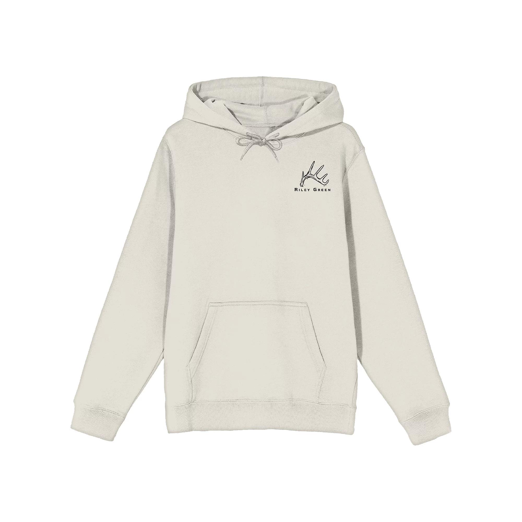 Men's Riley Green Cowboy Graphic Hoodie, Size: Medium, Off White Product Image