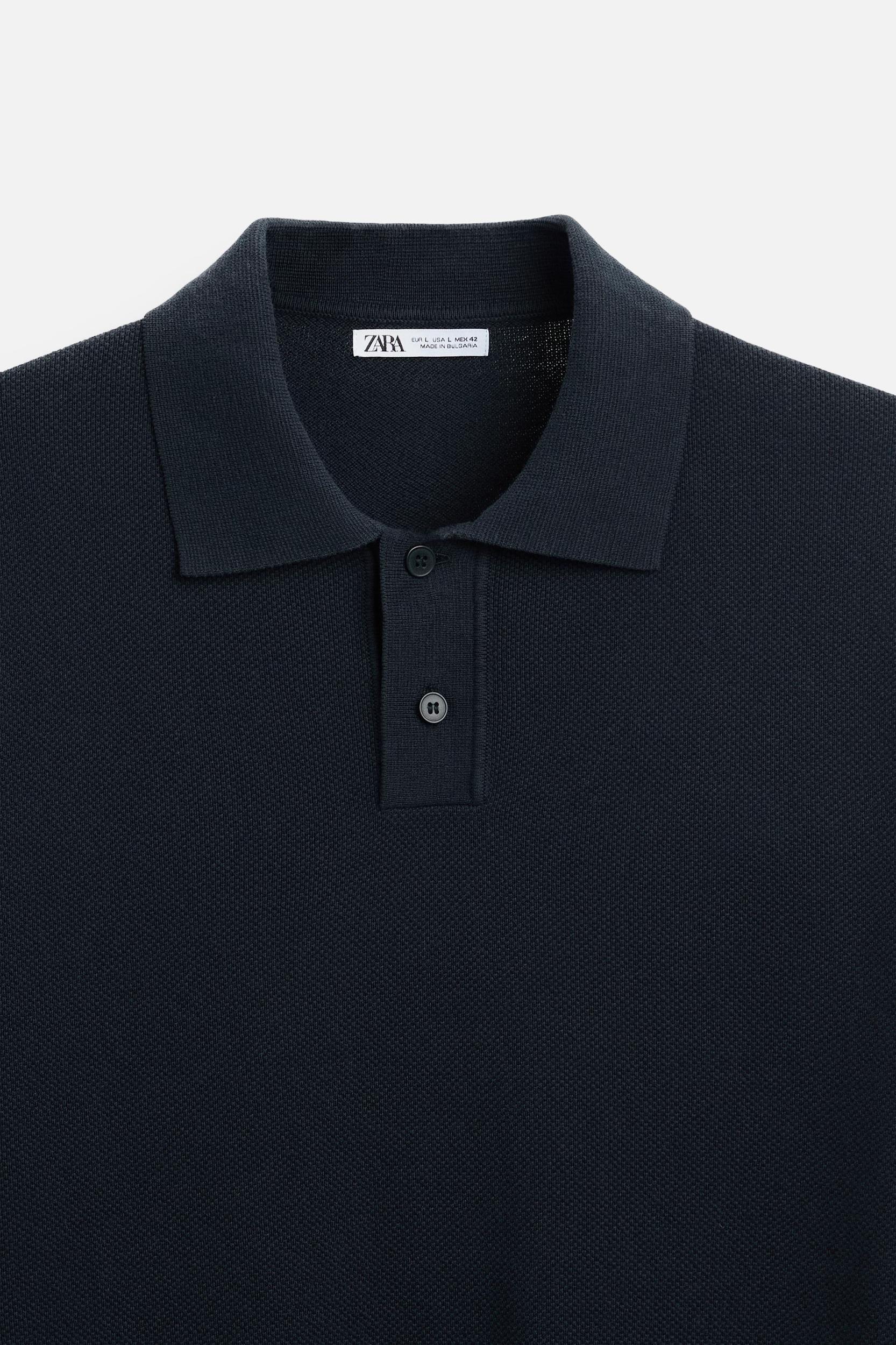 TEXTURED KNIT POLO Product Image
