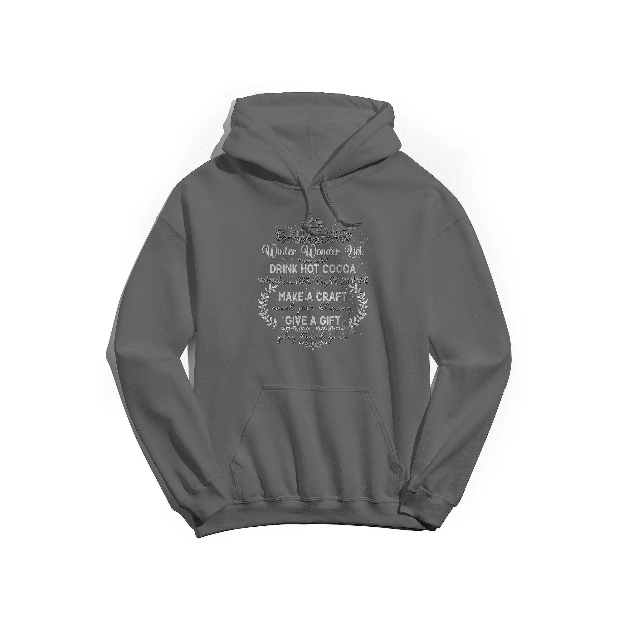 Men's A Very Merry Winter Fleece Sweatshirt, Women's, Size: Large, Grey Product Image