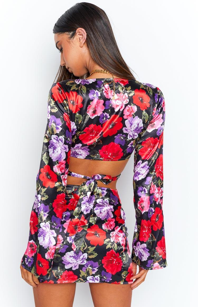 Farafra Red Front Wrap Top Product Image