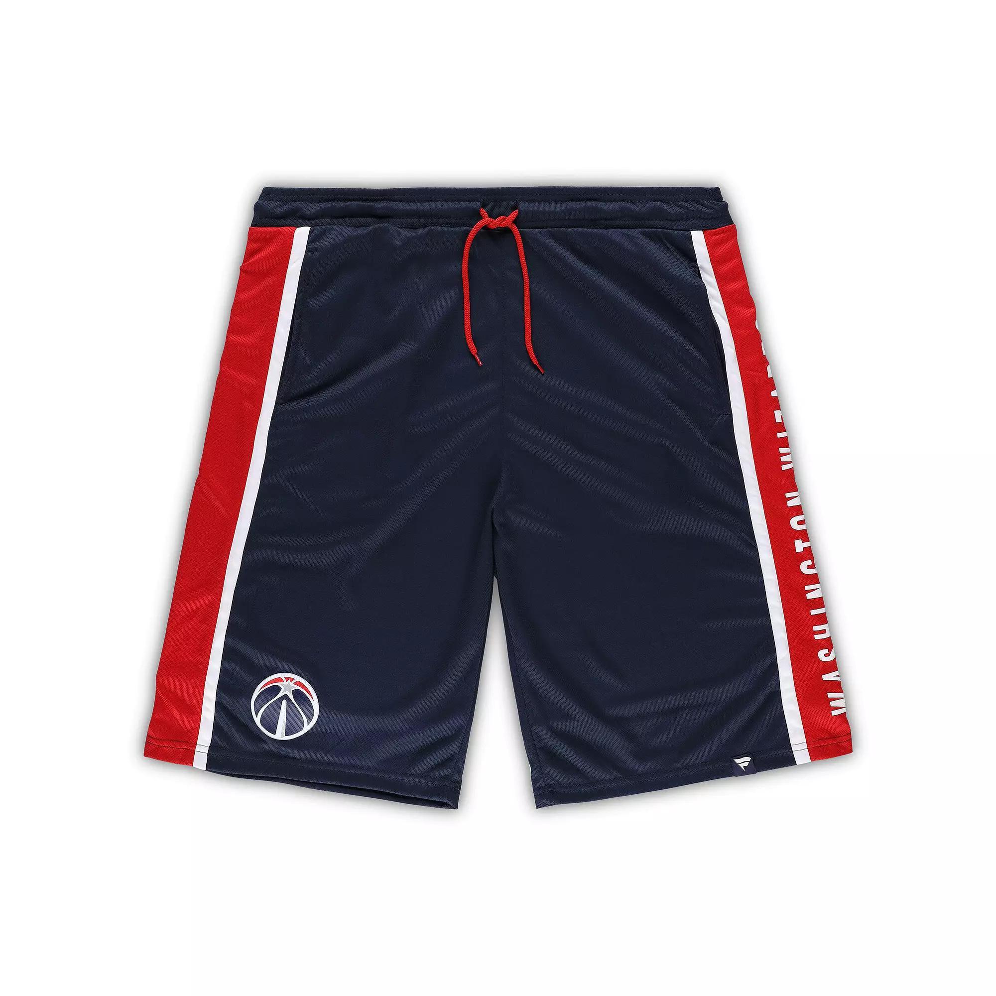 Men's Fanatics Branded Navy Washington Wizards Big & Tall Referee Iconic Mesh Shorts, Size: 3XLT, Wiz Blue Product Image