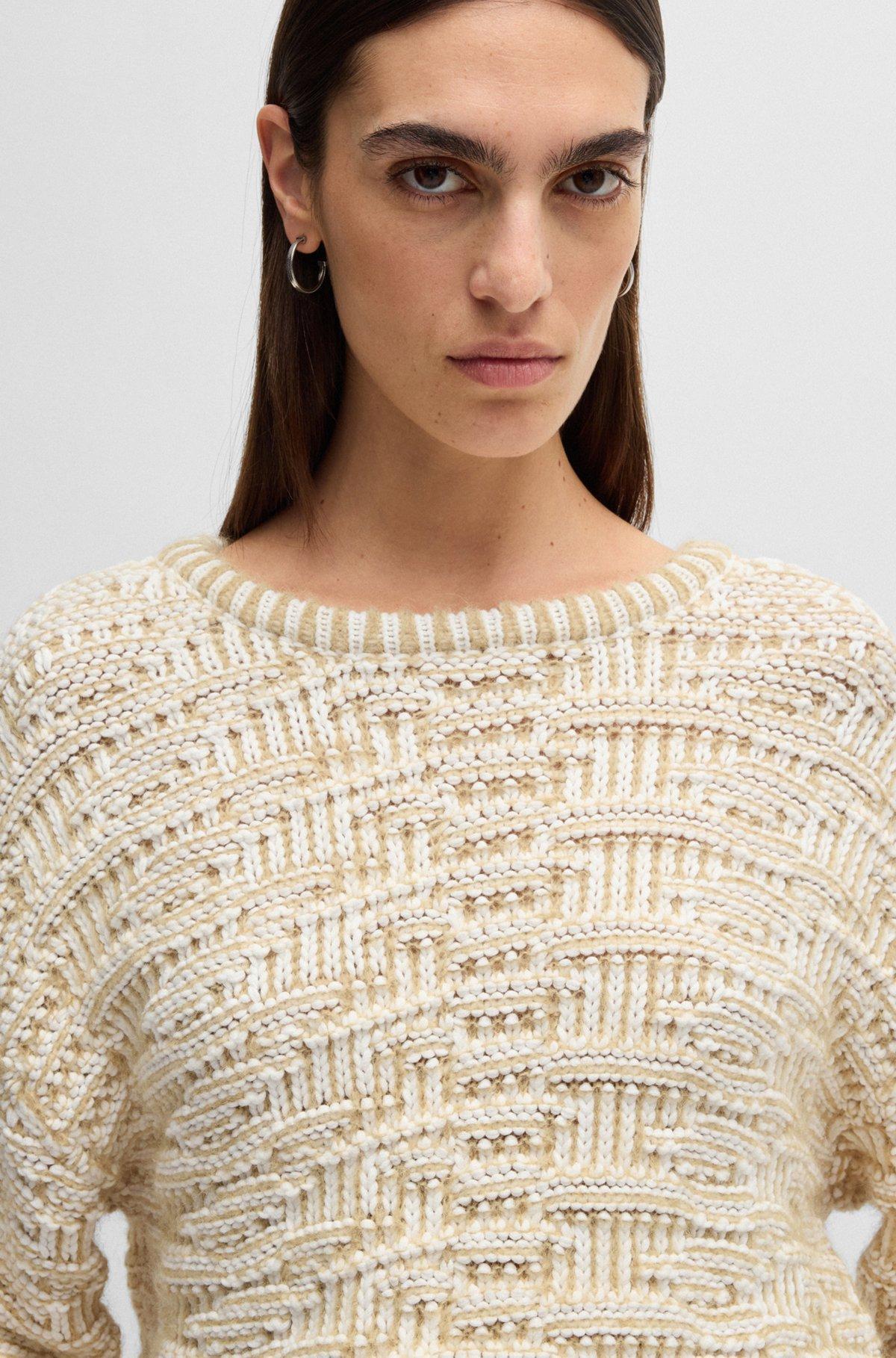 BOSS -  sweater with 3D knit - Patterned Product Image