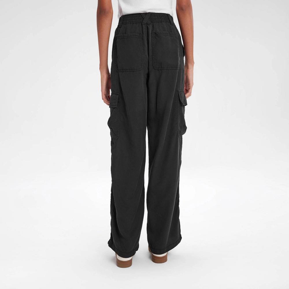 Womens High-Rise Straight Leg Cargo Pants - Wild Fable Black 4X Product Image