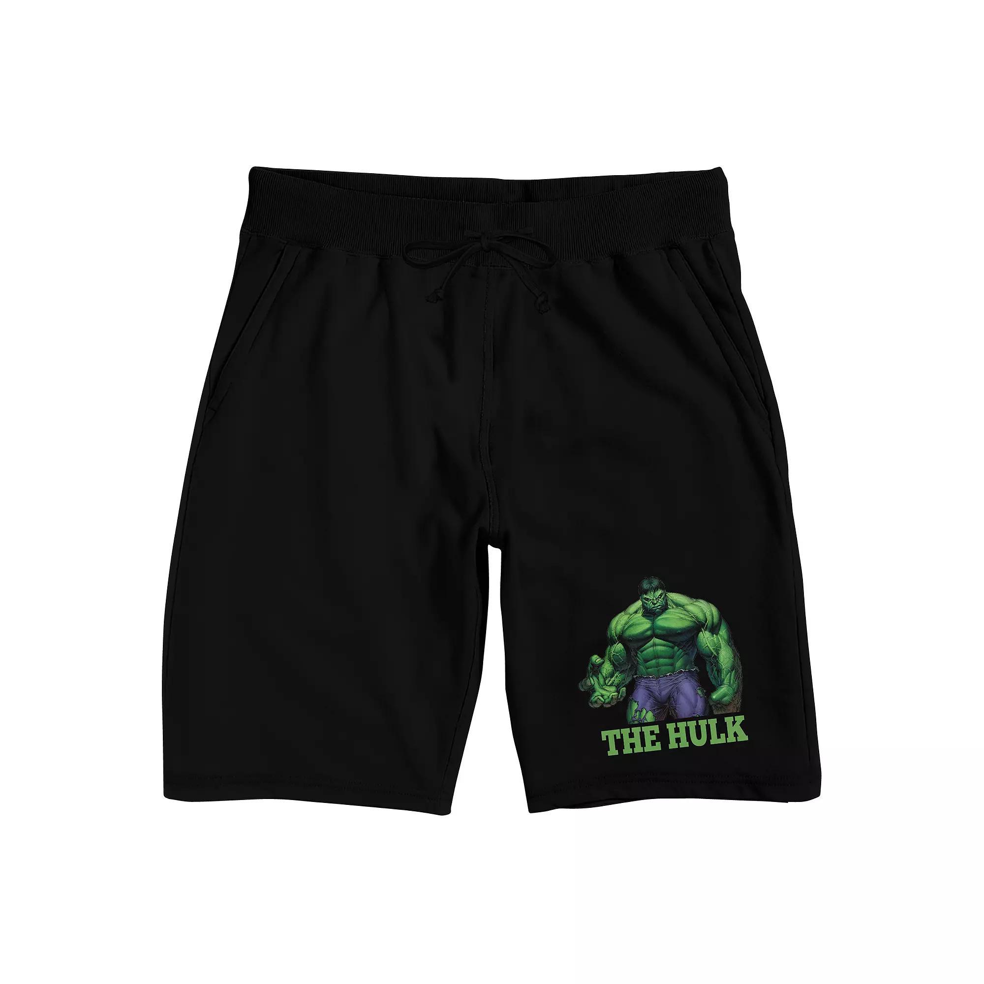 Men's Marvel Universe The Hulk Sleep Shorts, Size: Small, Black Product Image