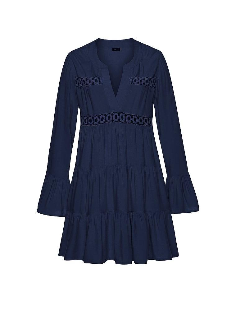 Short V-neck Ruffle Dress Product Image