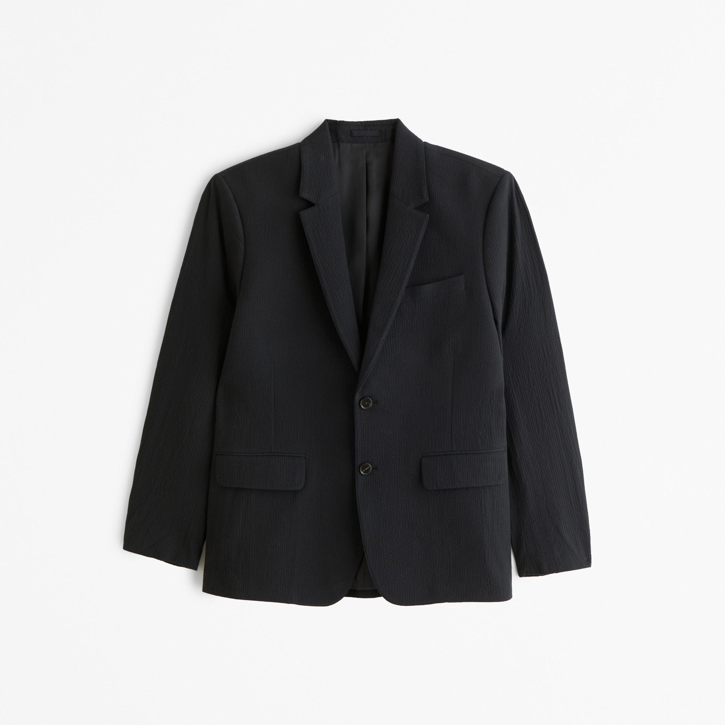 The A&F Collins Tailored Classic Seersucker Blazer Product Image