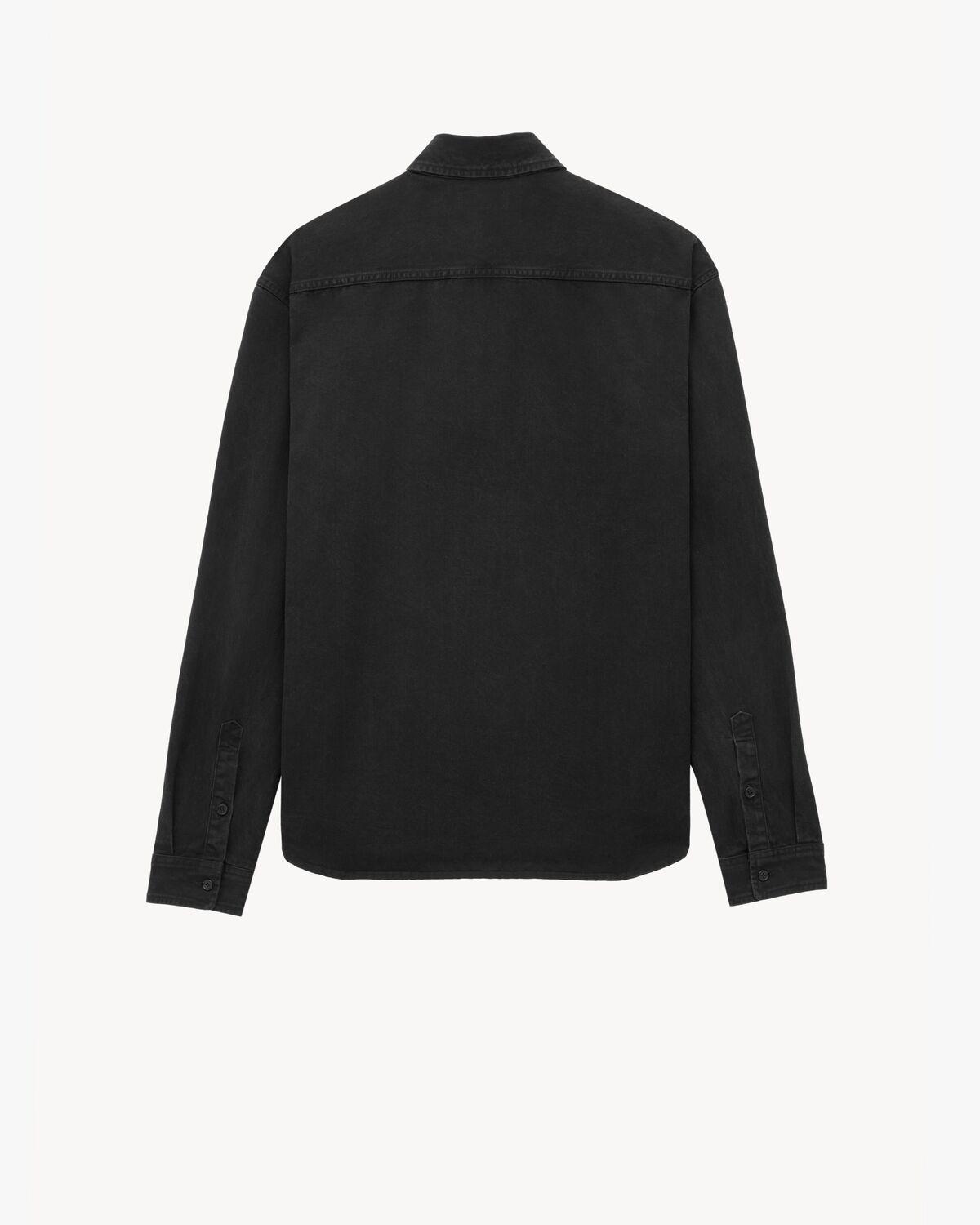 cassandre shirt in raven black denim Product Image