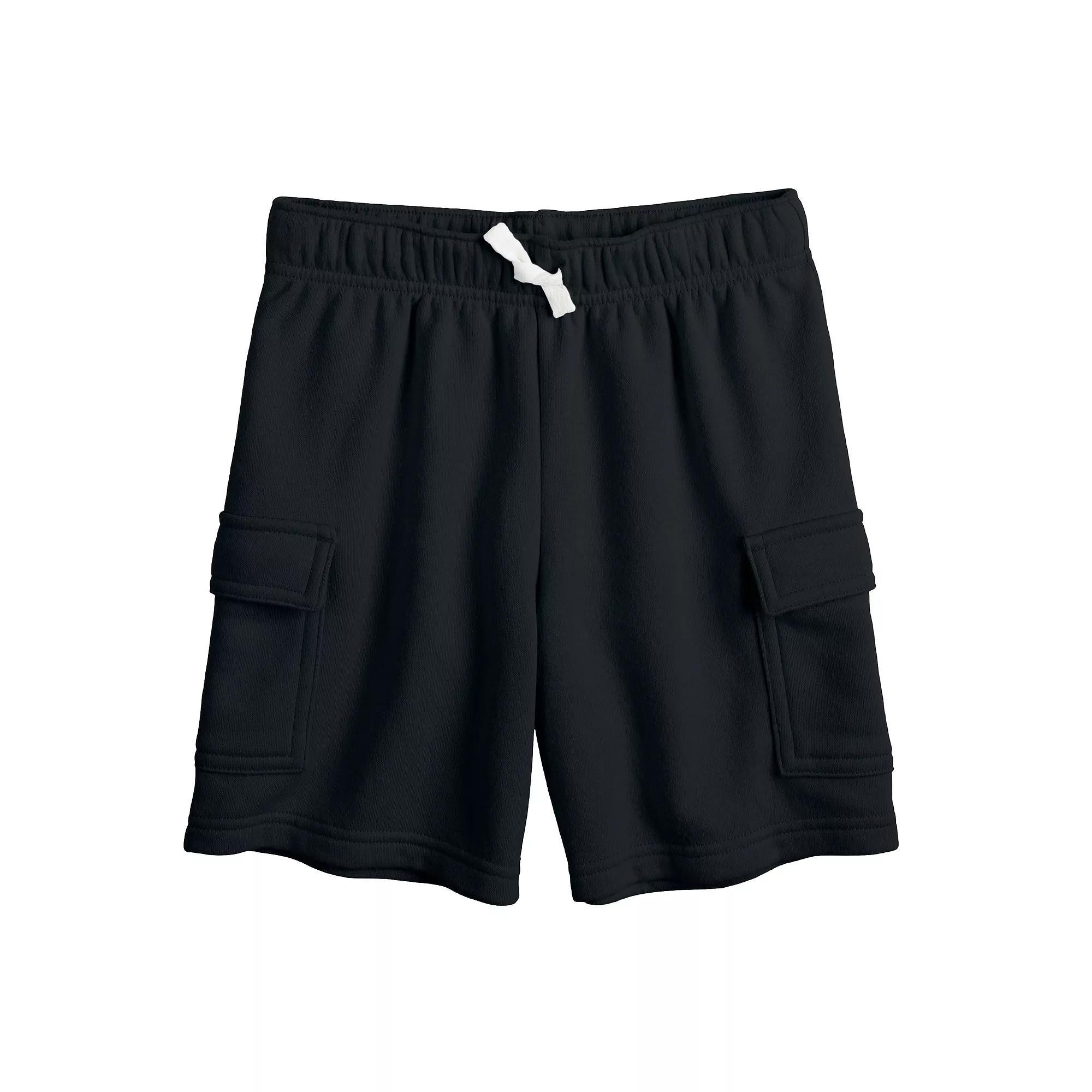 Boys 4-12 Jumping Beans® Knit Cargo Shorts, Boy's, Size: 6, Black Ore Product Image