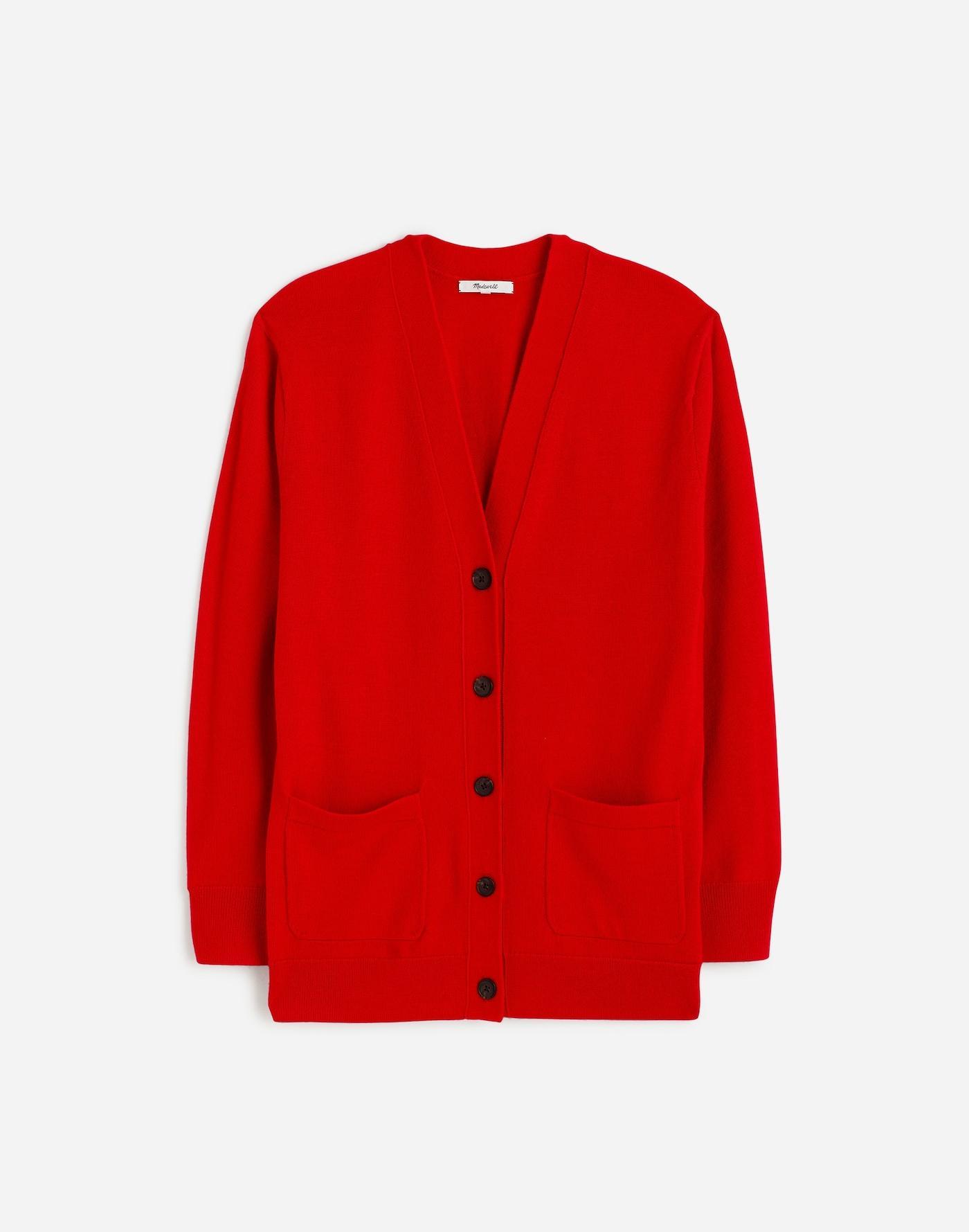 Merino Wool Boyfriend Cardigan Product Image