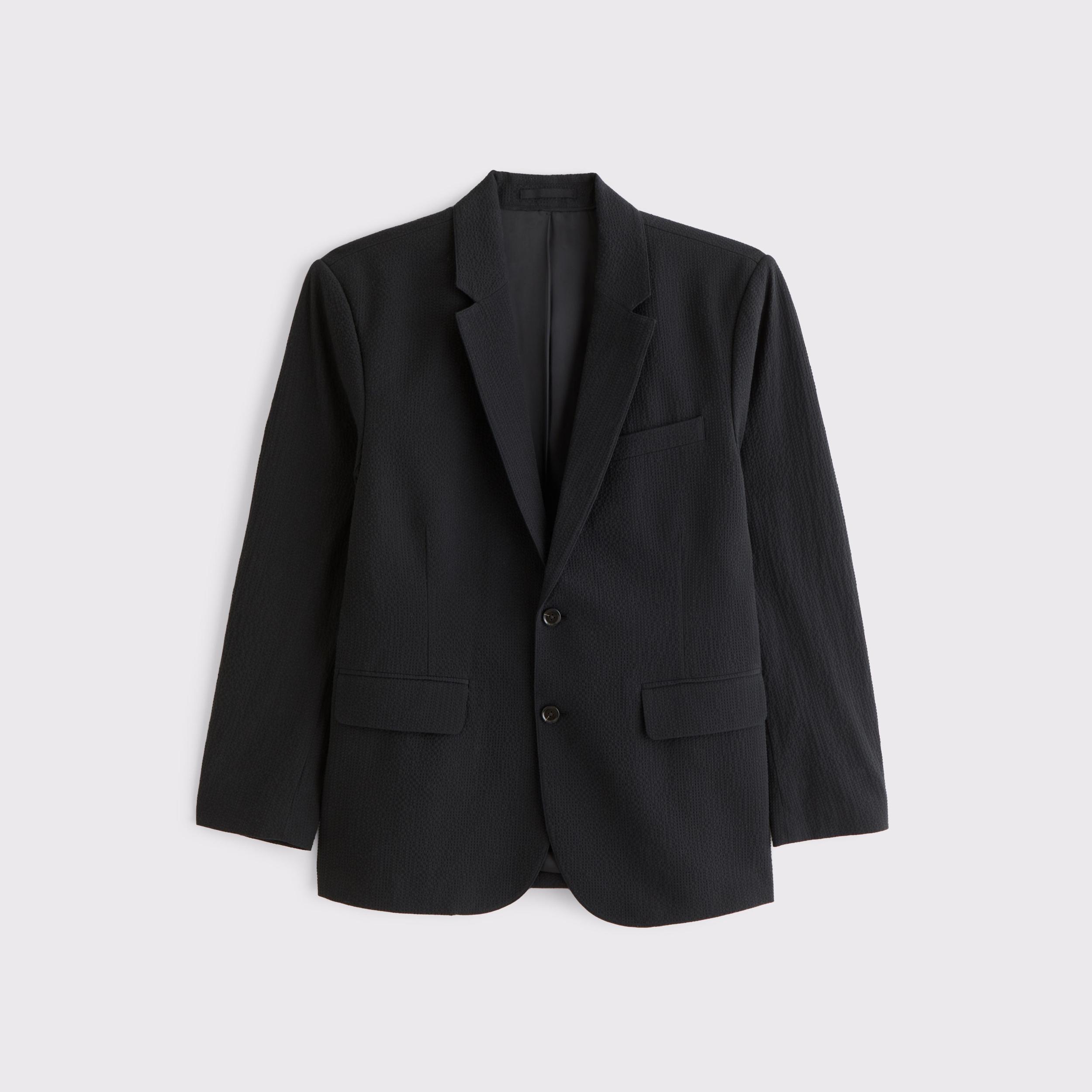 The A&F Collins Tailored Classic Seersucker Blazer Product Image