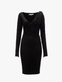 LONG SLEEVE MIDI DRESS in black | JW Anderson US  Product Image