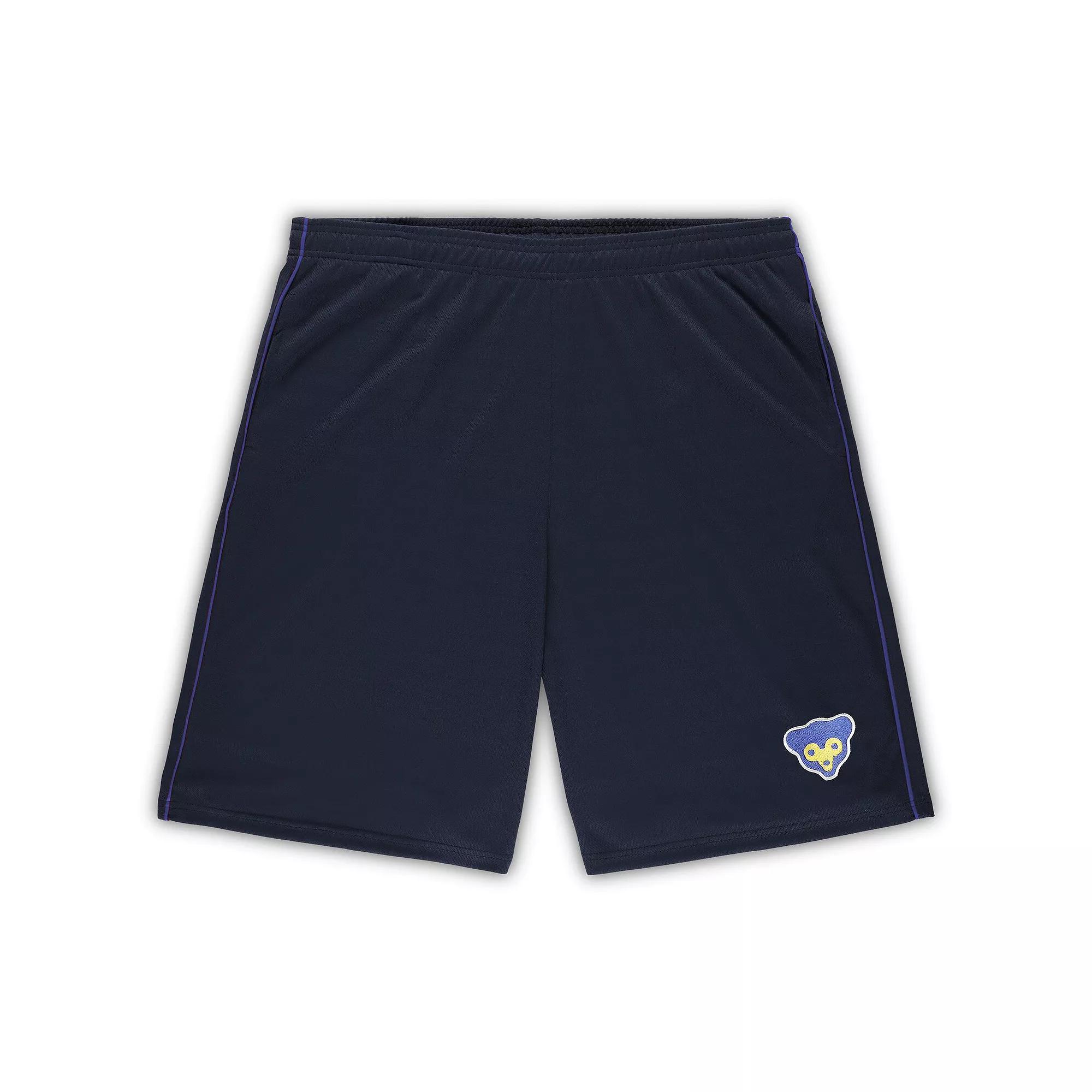 Men's Profile Navy Chicago Cubs Big & Tall Cooperstown Collection Mesh Shorts, Size: 5XB, Blue Product Image