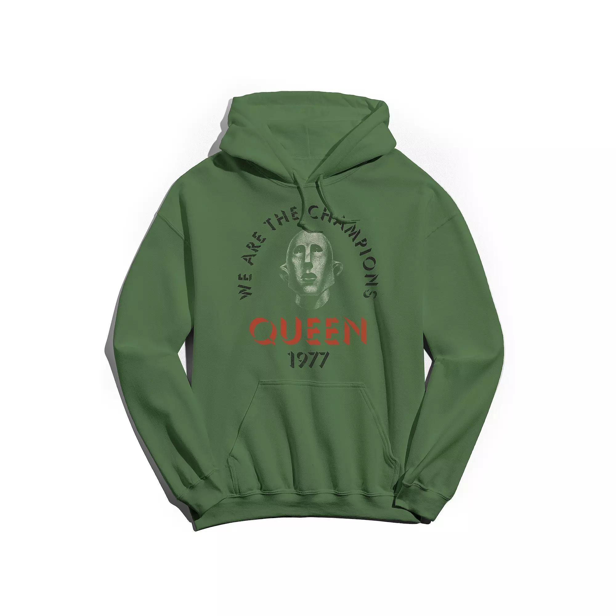 Men's Queen Crest Gradient Hoodie, Size: Medium, Black Product Image