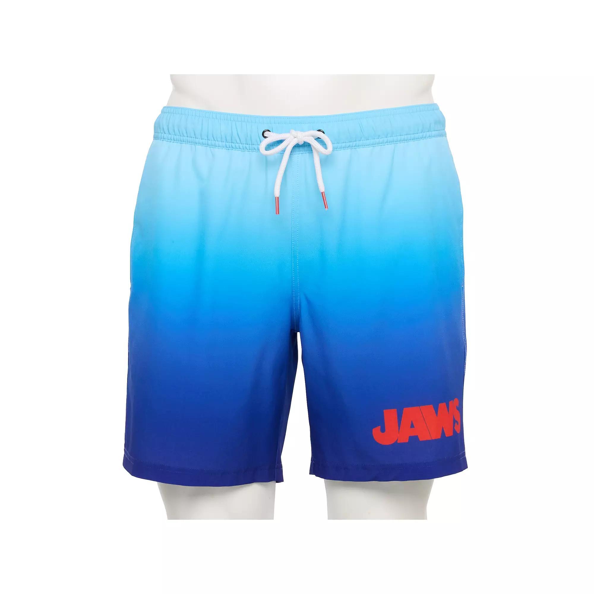 Men's Licensed 7" Swim Trunks, Size: Small, Blue Product Image