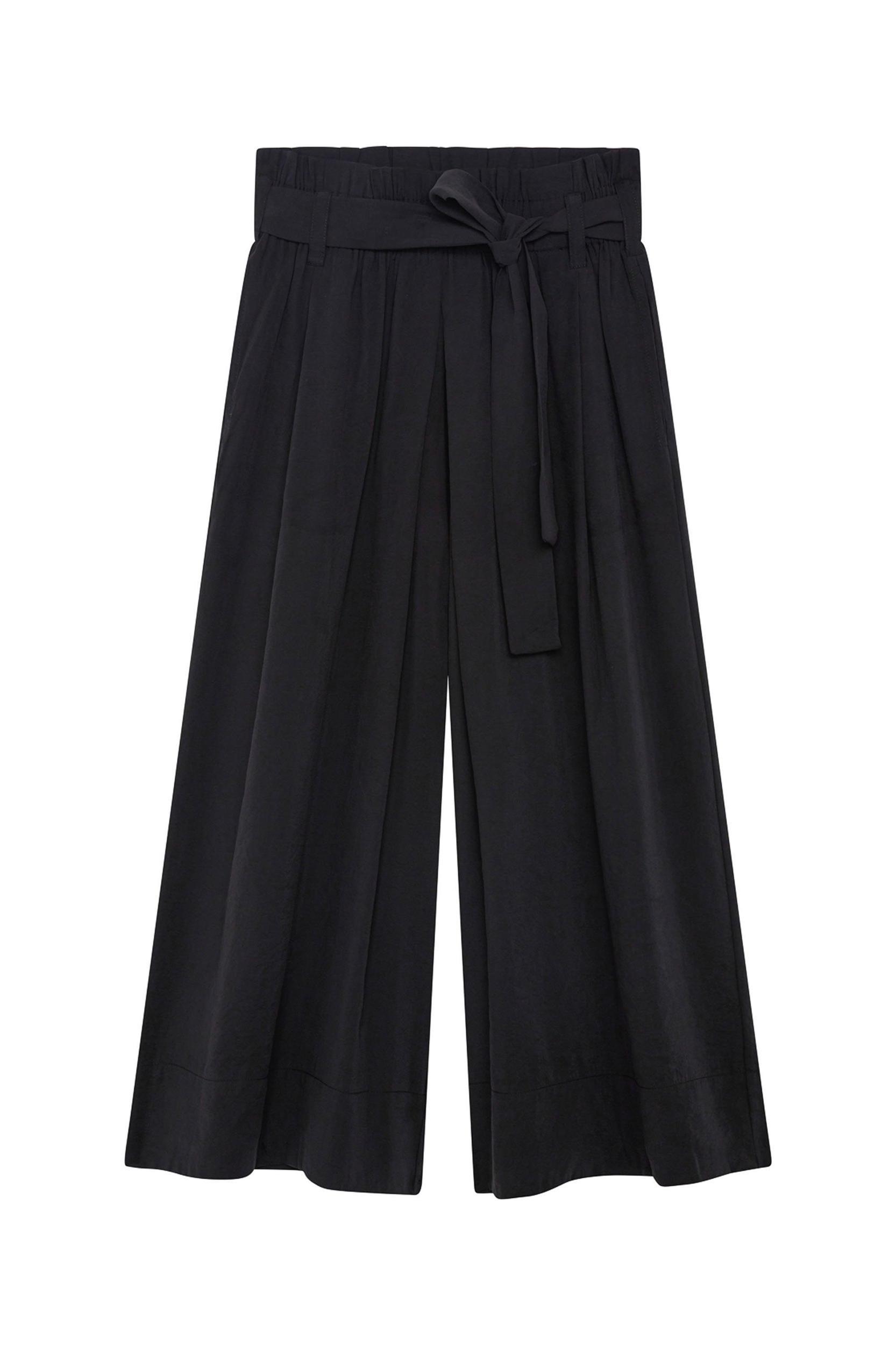 Light Poplin Paperbag Wide Leg Pants Product Image