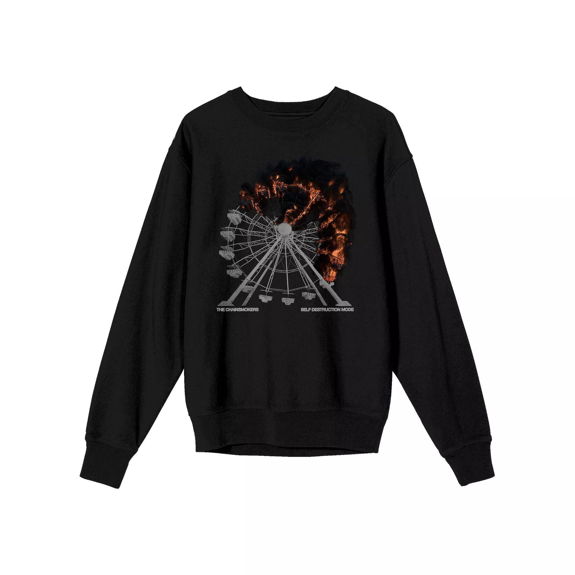 Men's Kirby Vintage Character Logo Long Sleeve Tee, Size: Large, Black Product Image