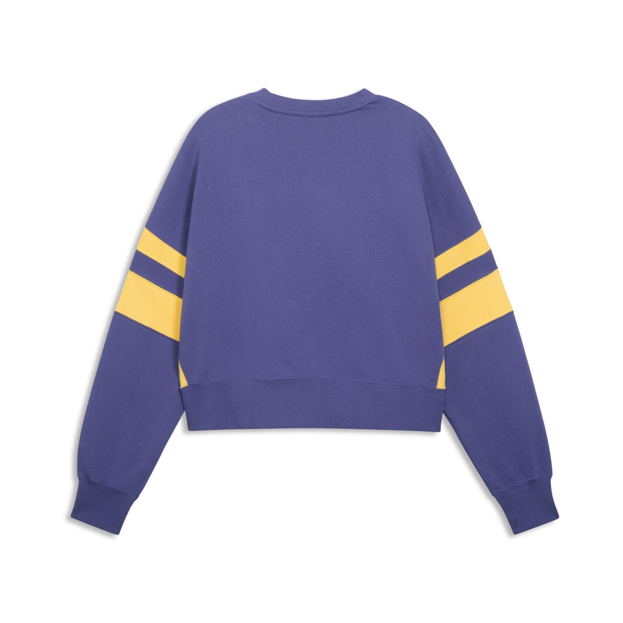 PUMA Wardrobe Essentials Bright Lights NYC Flagship Women's Crew Sweatshirt Product Image