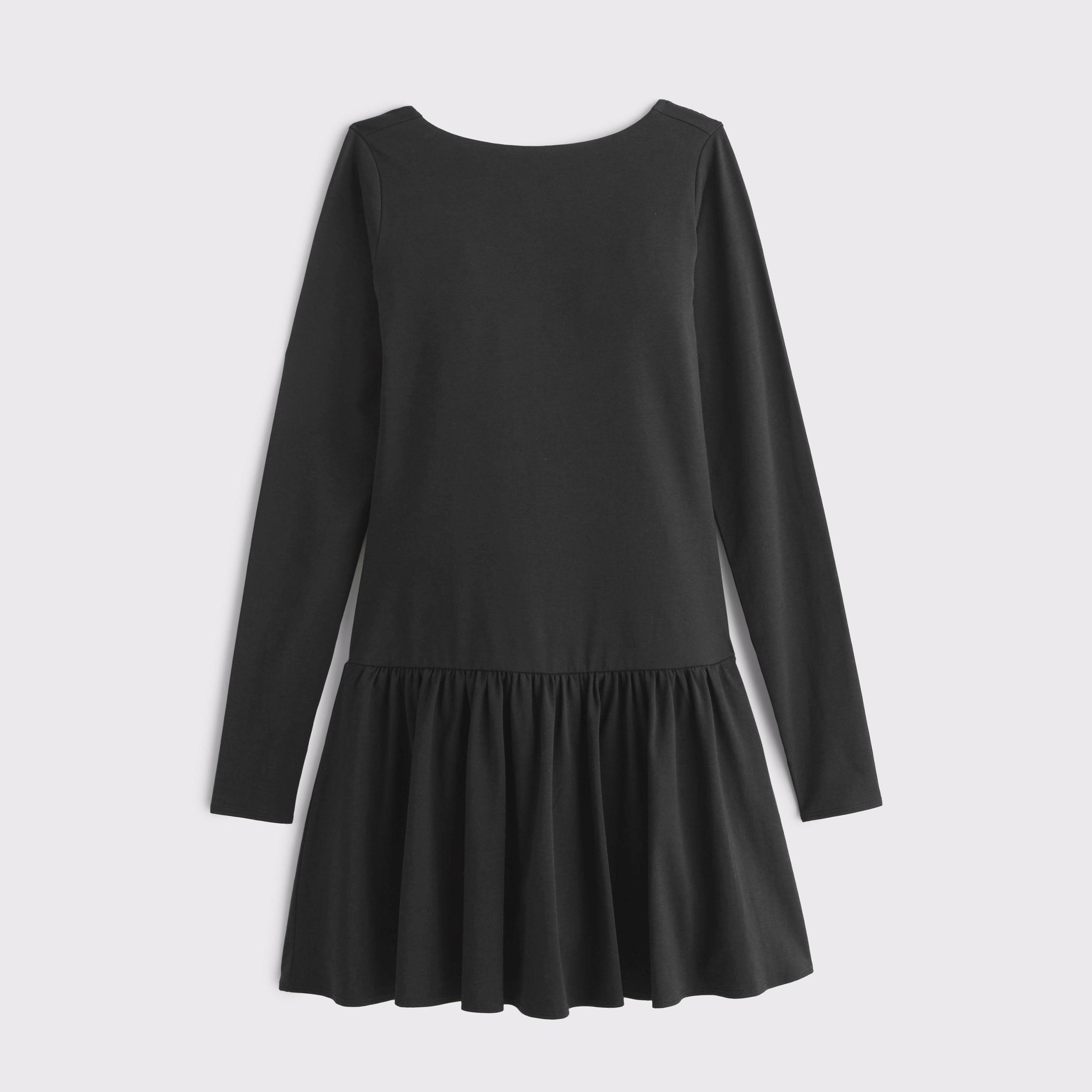 Drop-Waist Knit Skort Product Image
