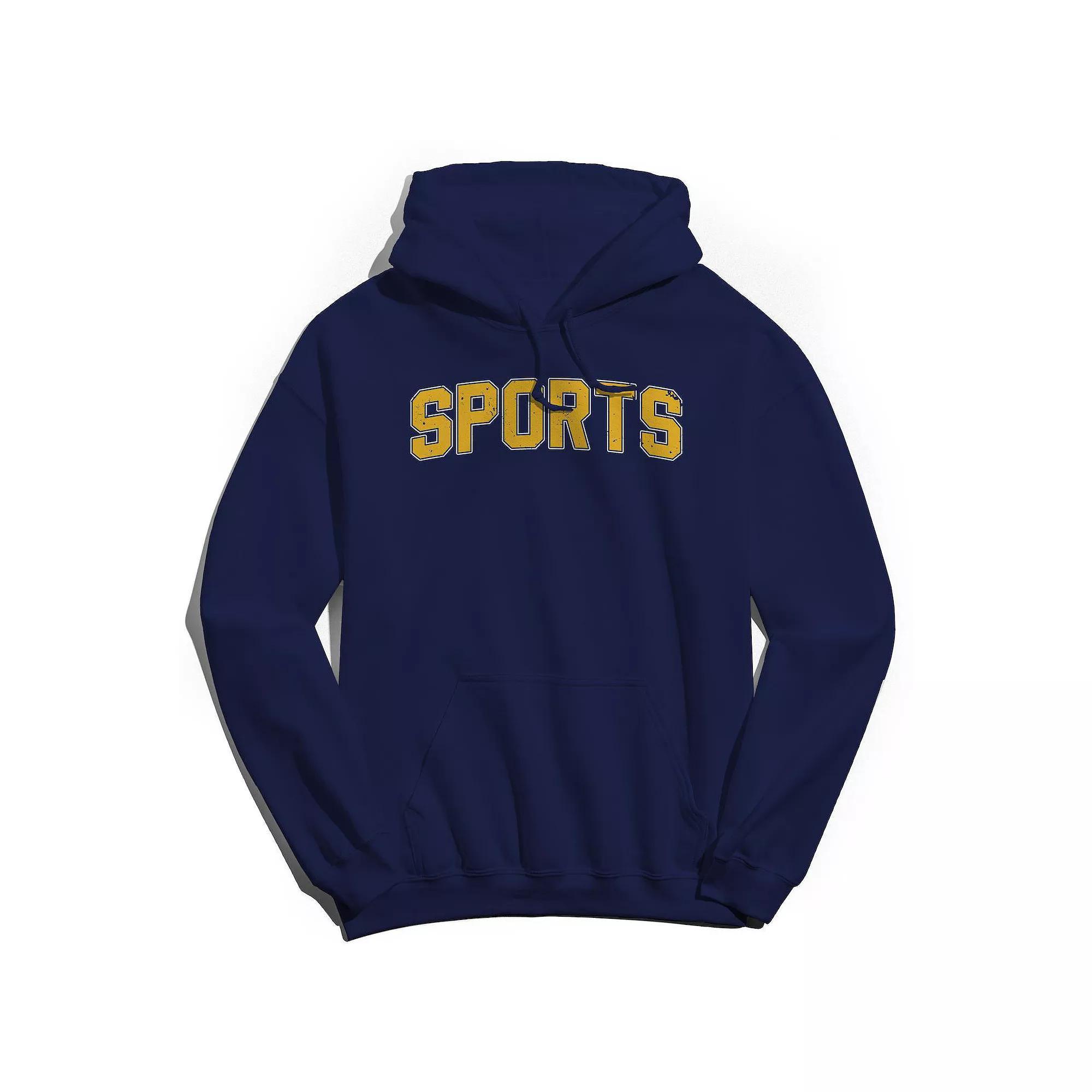 Men's Duke & Sons Sports Graphic Hoodie, Size: Small, Navy Orange Product Image