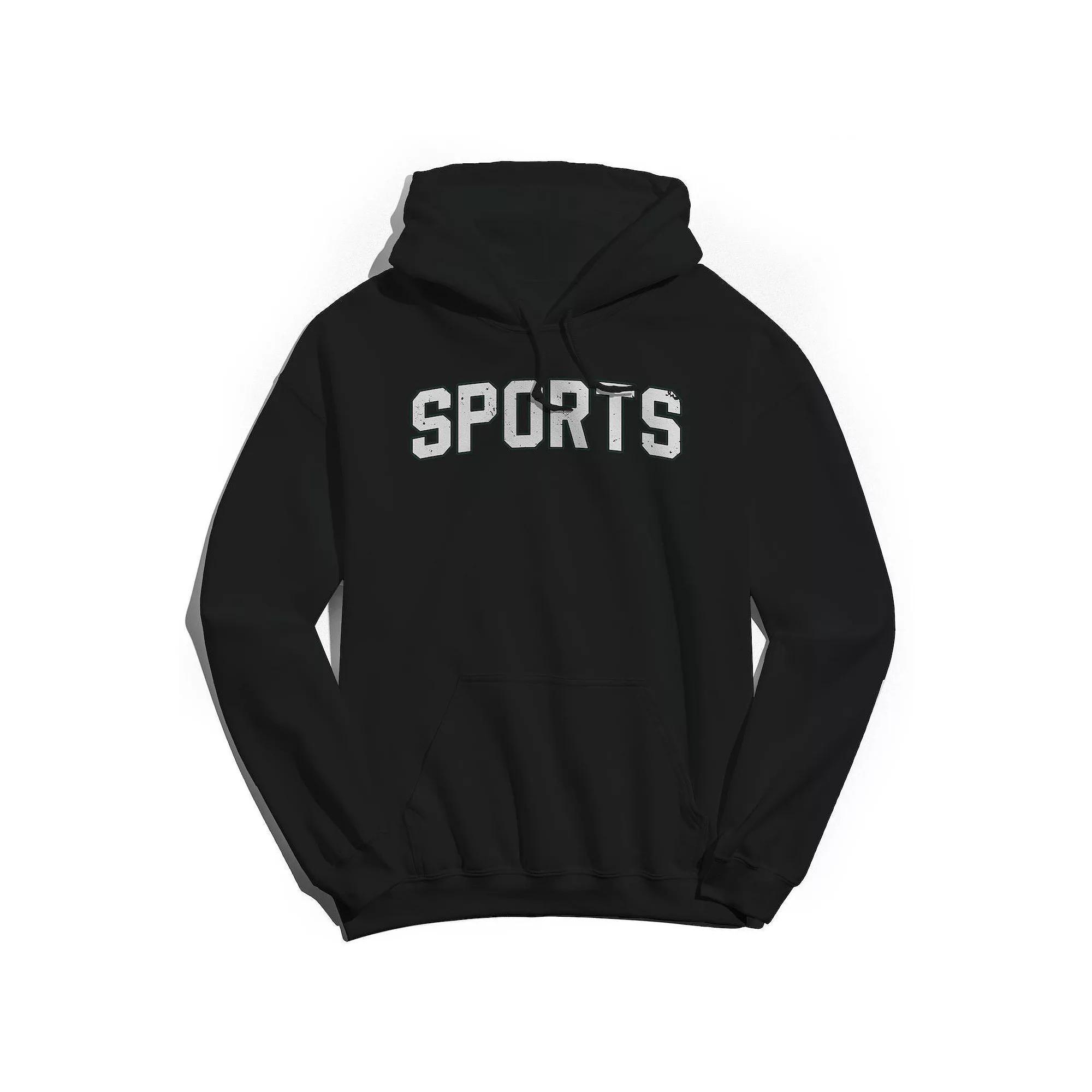 Men's Duke & Sons Sports Graphic Hoodie, Size: Medium, Black White Product Image