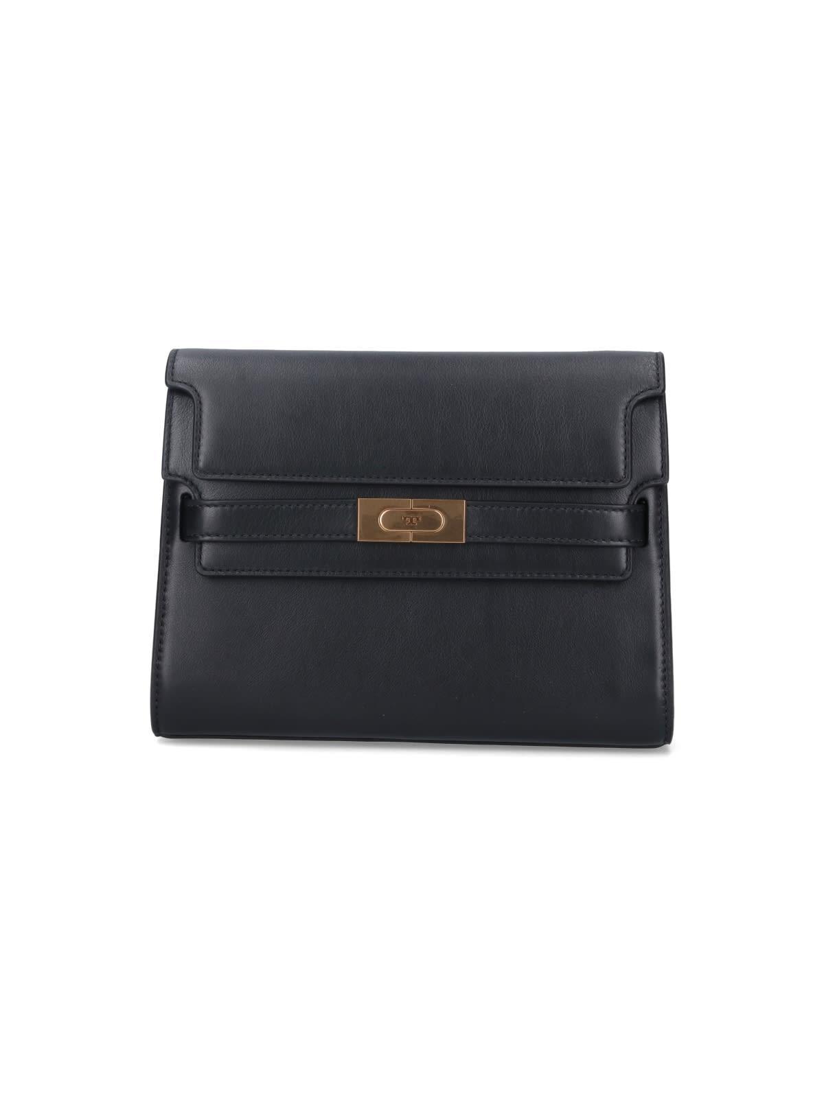 Leather Shoulder Bag In Black Product Image