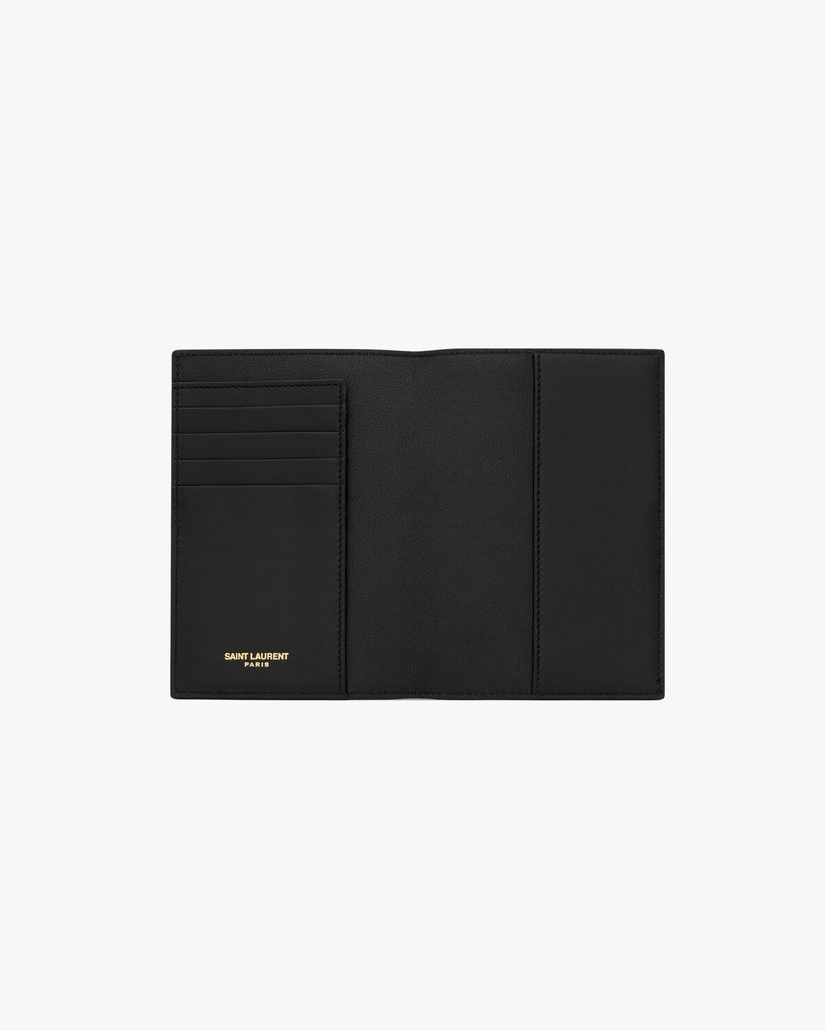 TINY CASSANDRE PASSPORT CASE IN CROCODILE-EMBOSSED LEATHER | Saint Laurent | YSL.com Product Image