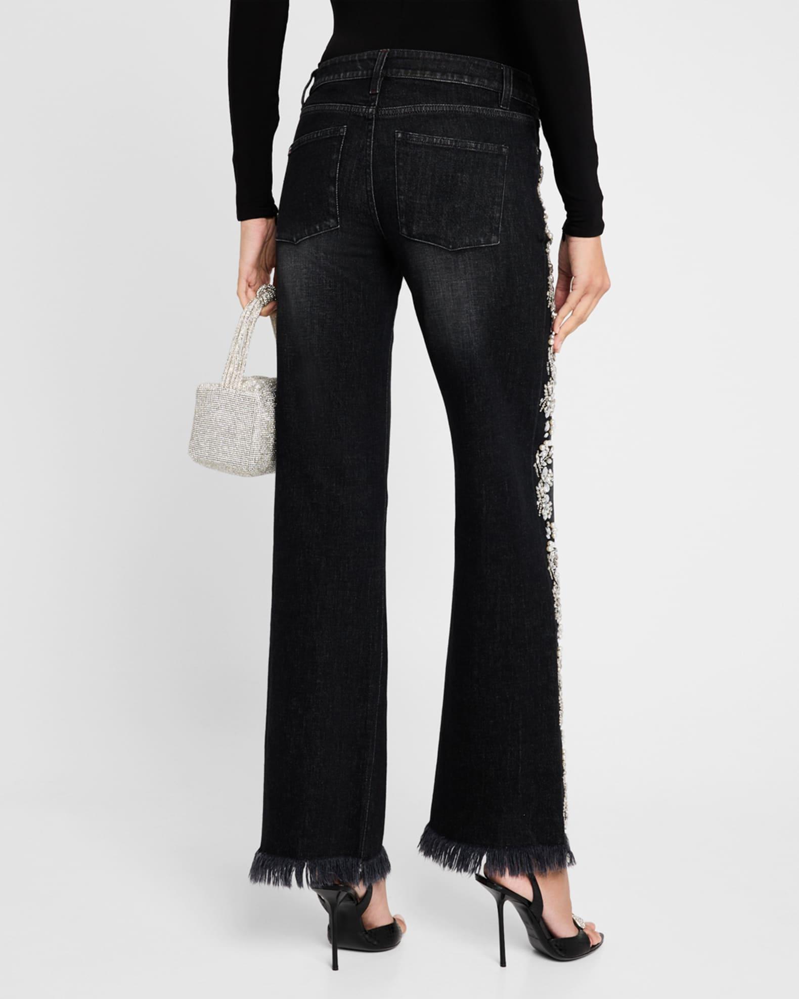 Roxie Embellished Straight-Leg Jeans Product Image