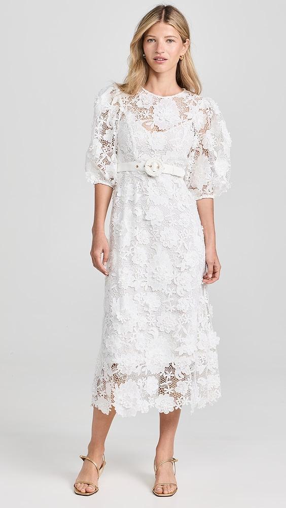Zimmermann Halliday Lace Flower Dress | Shopbop Product Image