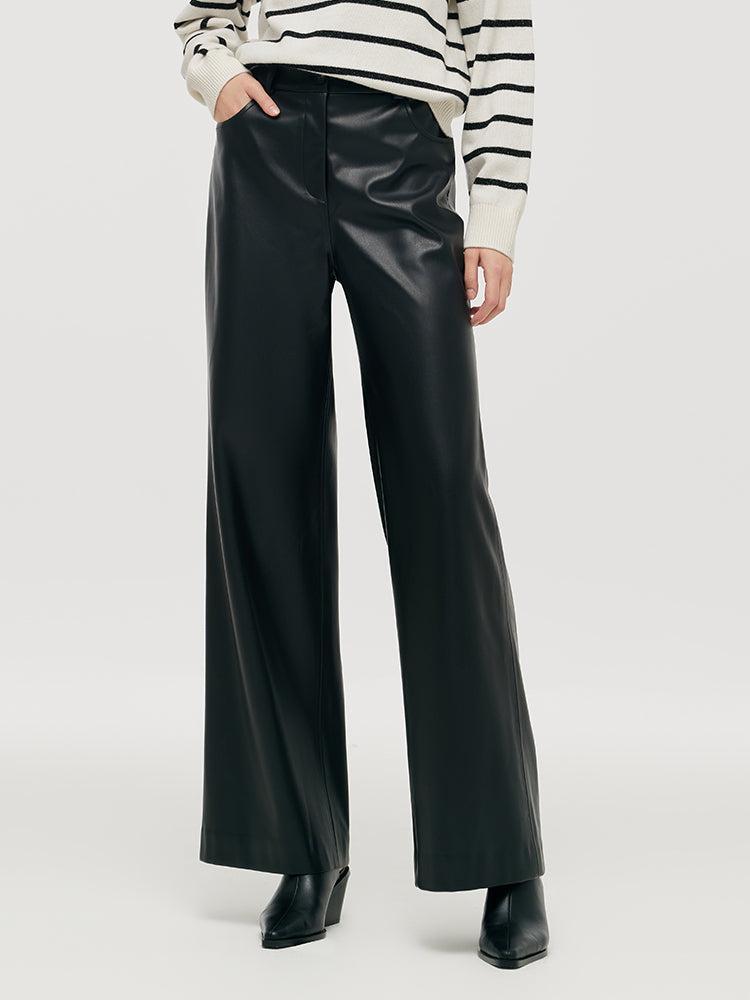 PU Leather Full Length Women Pants Product Image