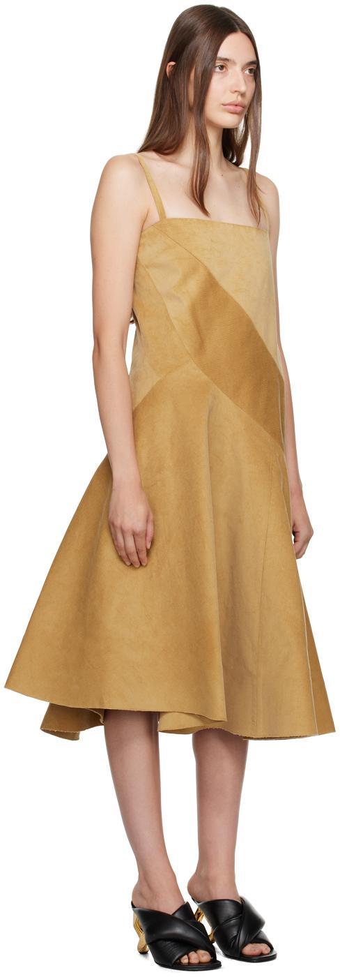 JW ANDERSON Panelled Curve Dress In Neutrals Product Image