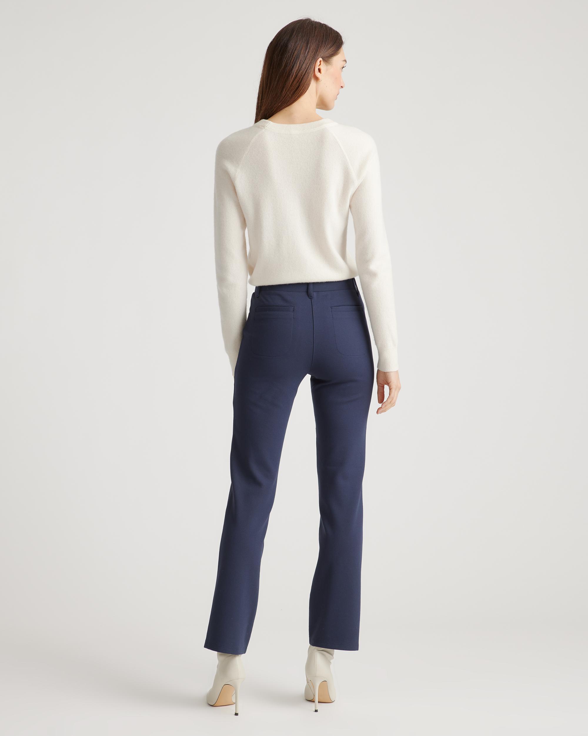 Quince | Women's Ultra-Stretch Ponte Straight Leg 4-Pocket Pants Size XL, Rayon Product Image