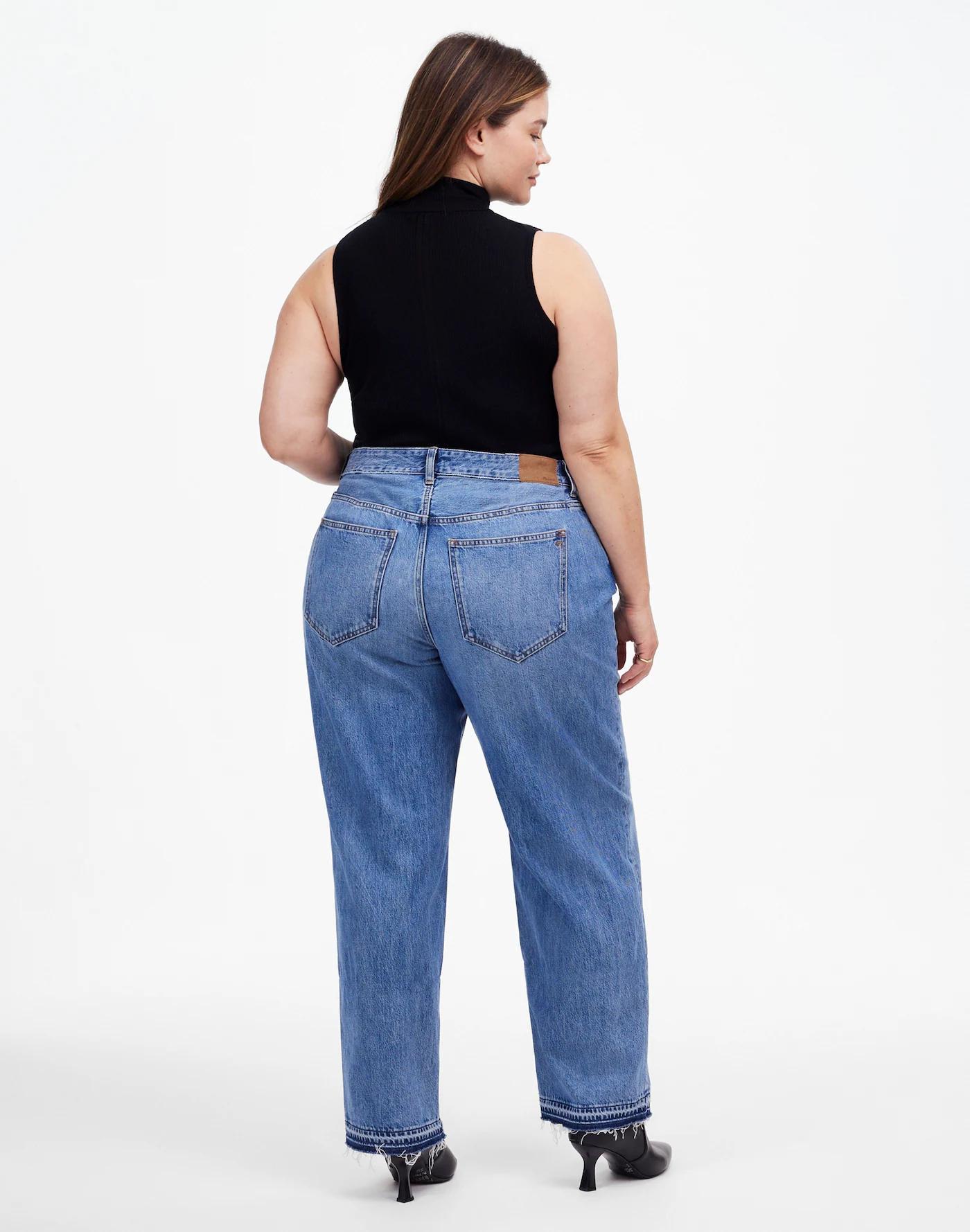 The Plus Rail Straight Jean in Reston Wash: Released-Hem Edition Product Image