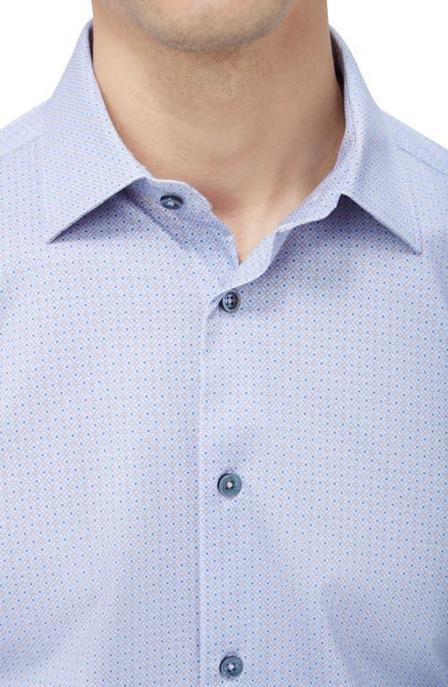 BUGATCHI Men's Ooohcotton James Sport Shirt In Lilac Product Image