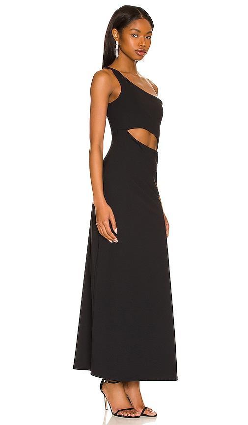 Susana Monaco One Shoulder Cutout Leg Slit Maxi Dress Product Image