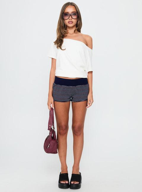 Keirie Jersey Short Blue Stripe Product Image