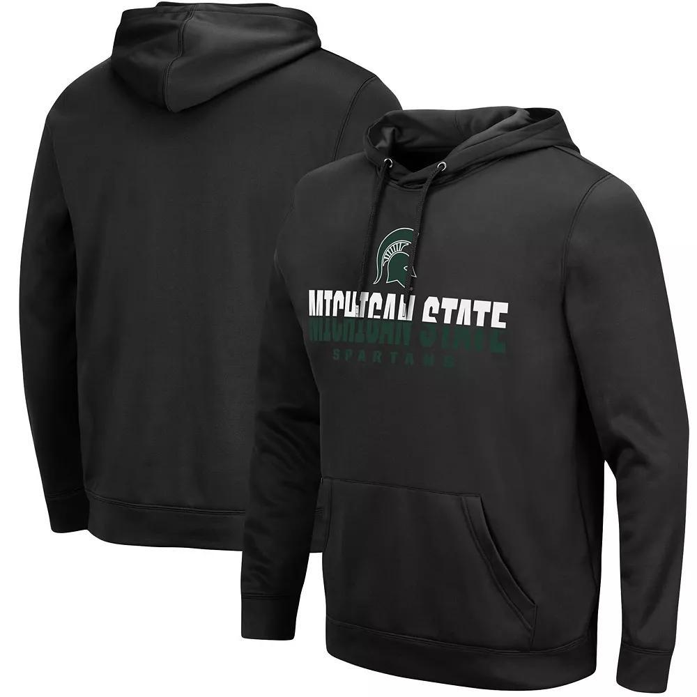 Men's Colosseum Black Michigan State Spartans Lantern Pullover Hoodie, Size: Medium Product Image