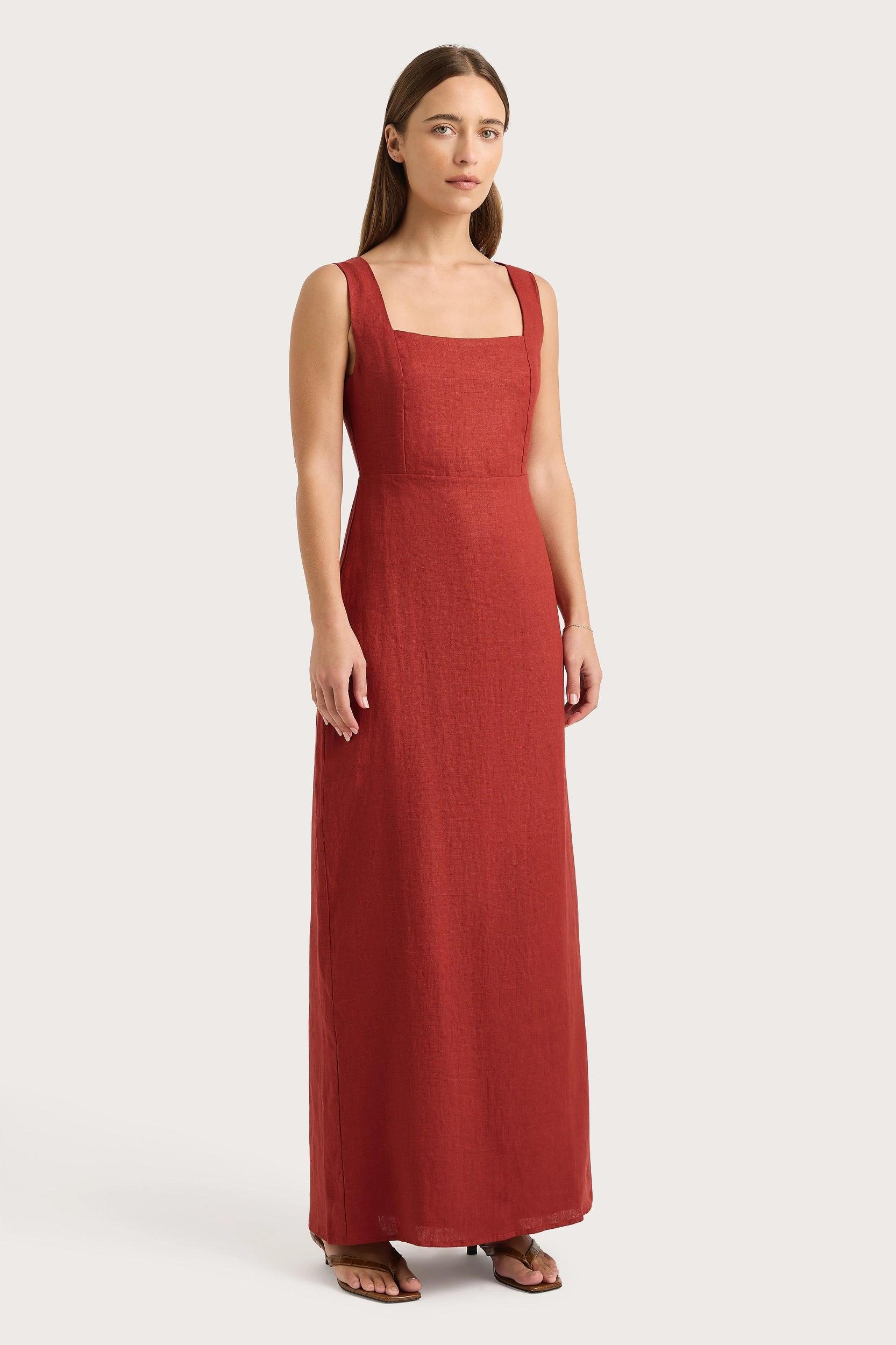 Lais Midi Dress Garnet Product Image