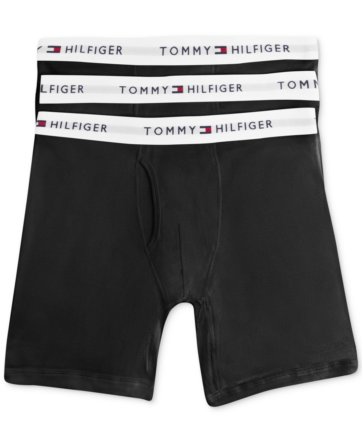 Men's Tommy Hilfiger 3-pack Cotton Classic Boxer Briefs, Size: XL, Navy Gray Product Image