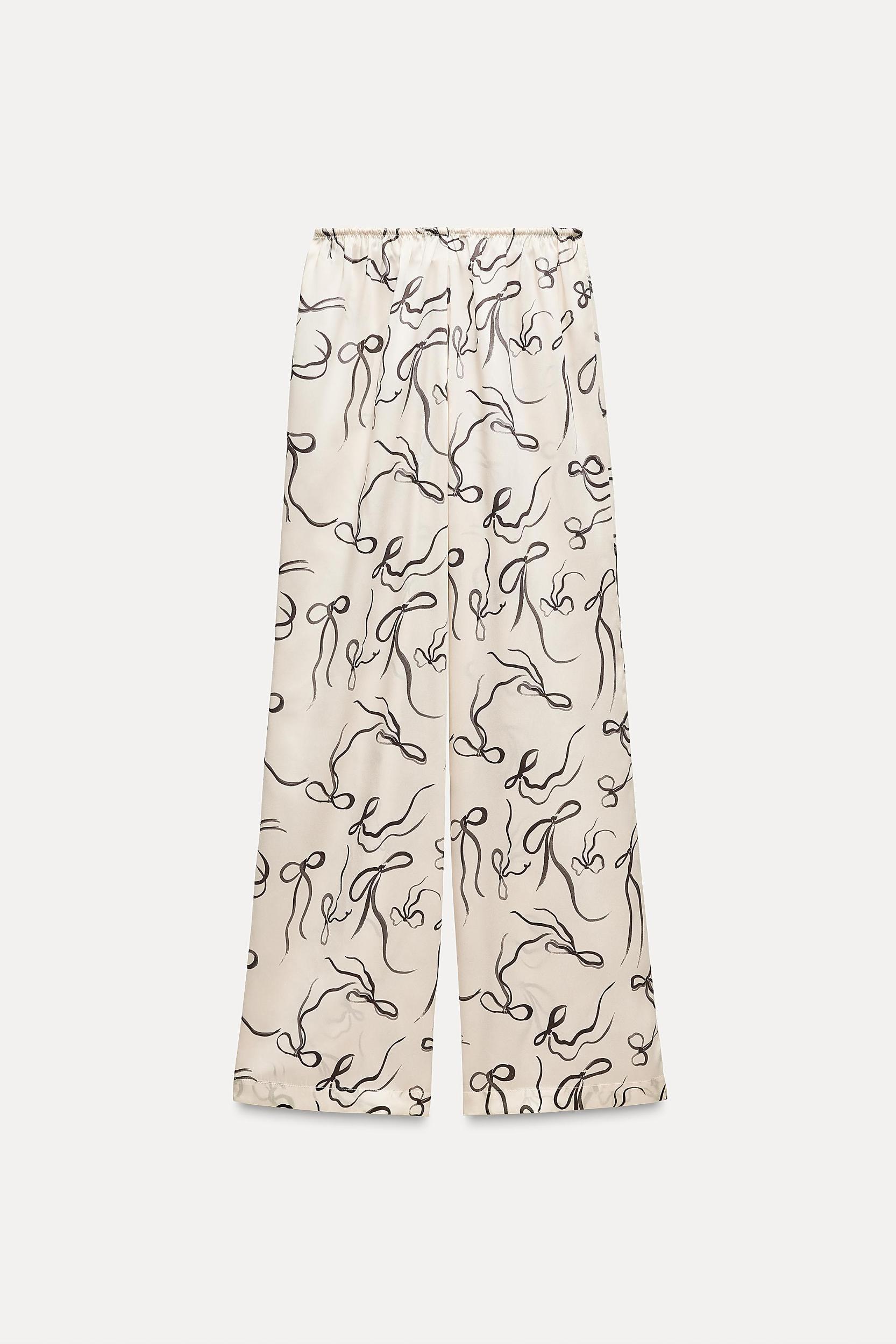 PRINTED PAJAMA-STYLE PANTS Product Image