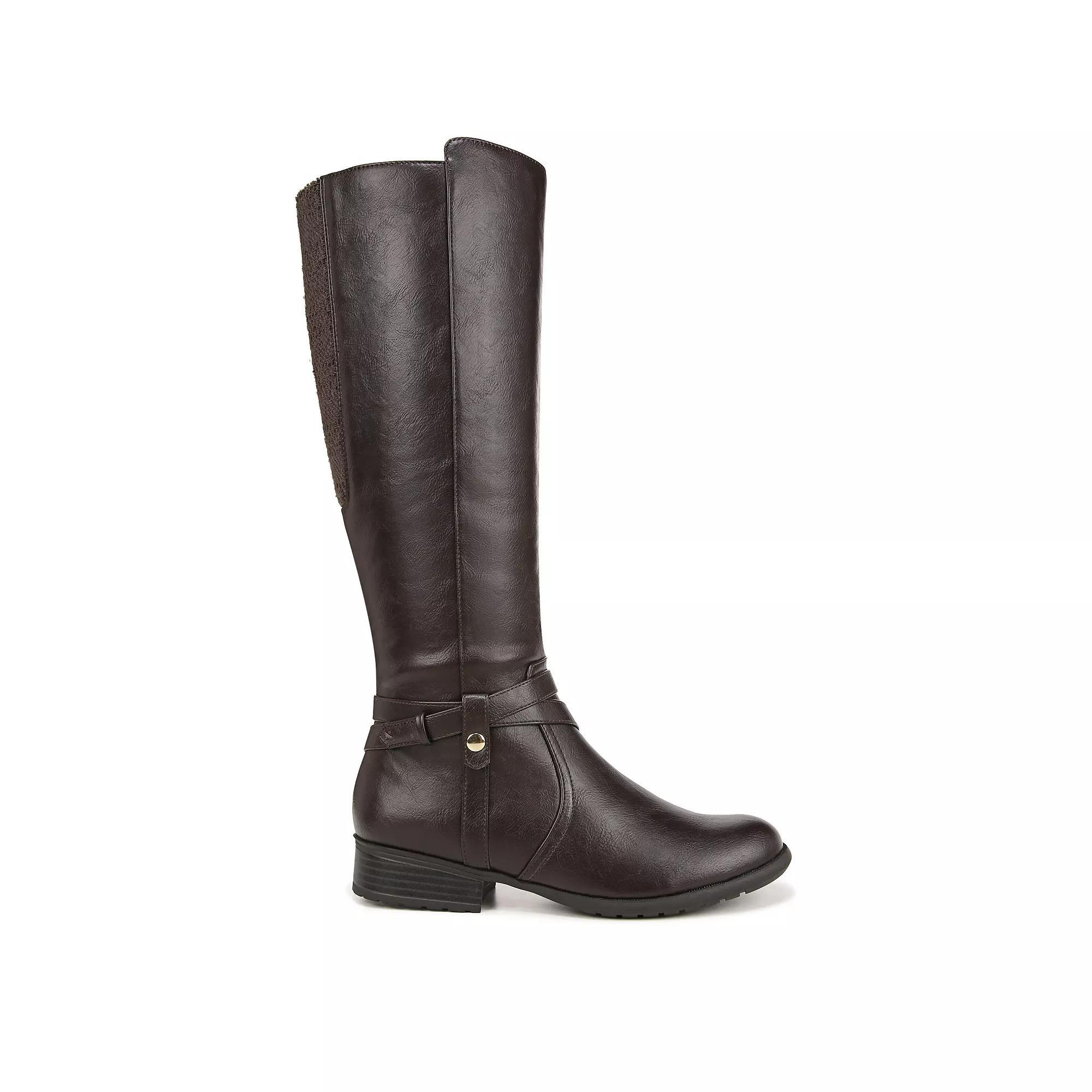 LifeStride Xtrovert Women's Riding Boots in Regular and Wide Calf, Size: 9 Wc, Dark Product Image