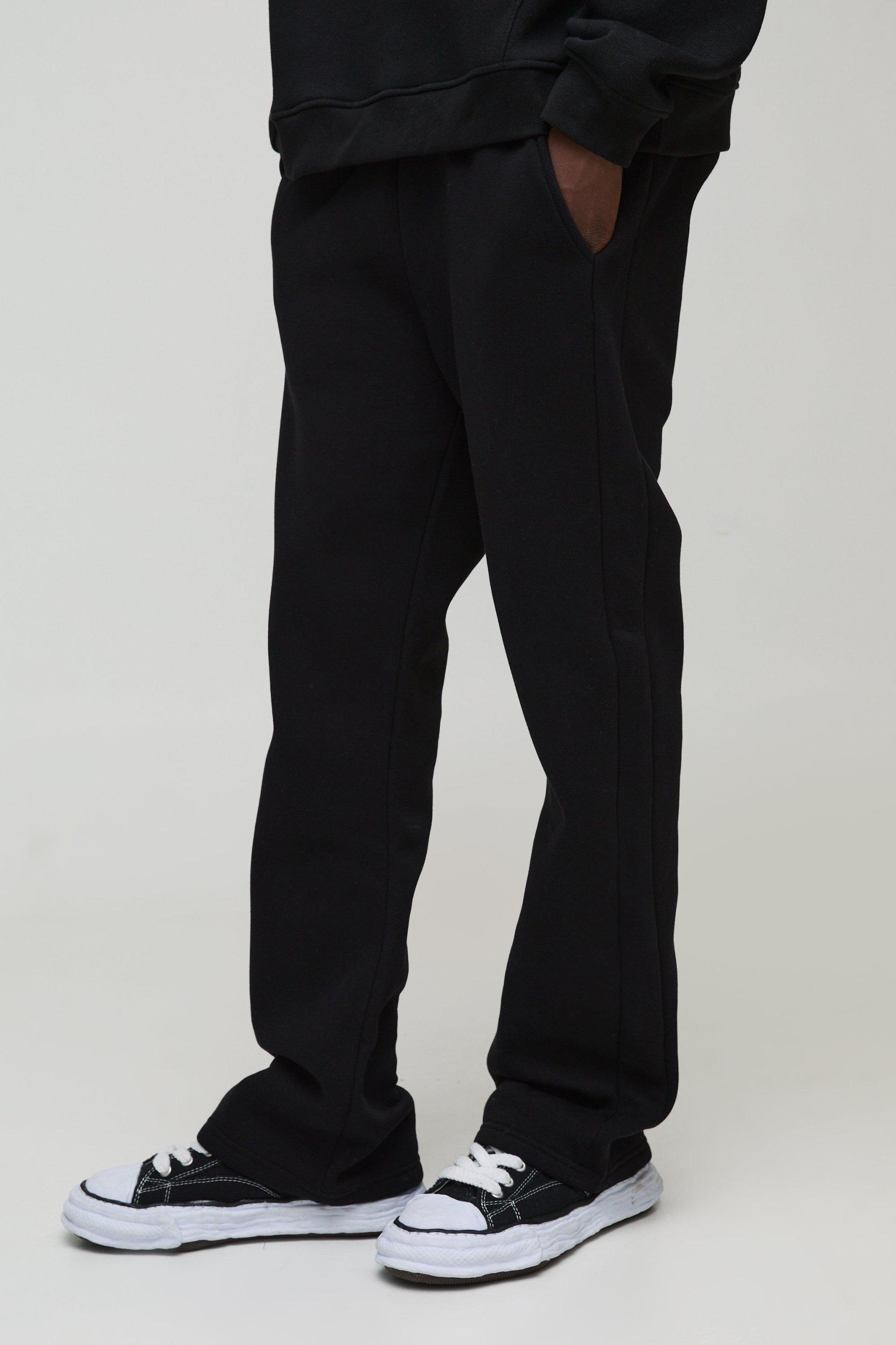 Mens Black Relaxed Gusset Jogger, Black Product Image