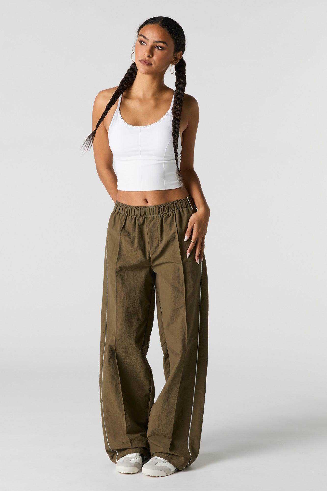 Nylon Wide Leg Pant Female Product Image