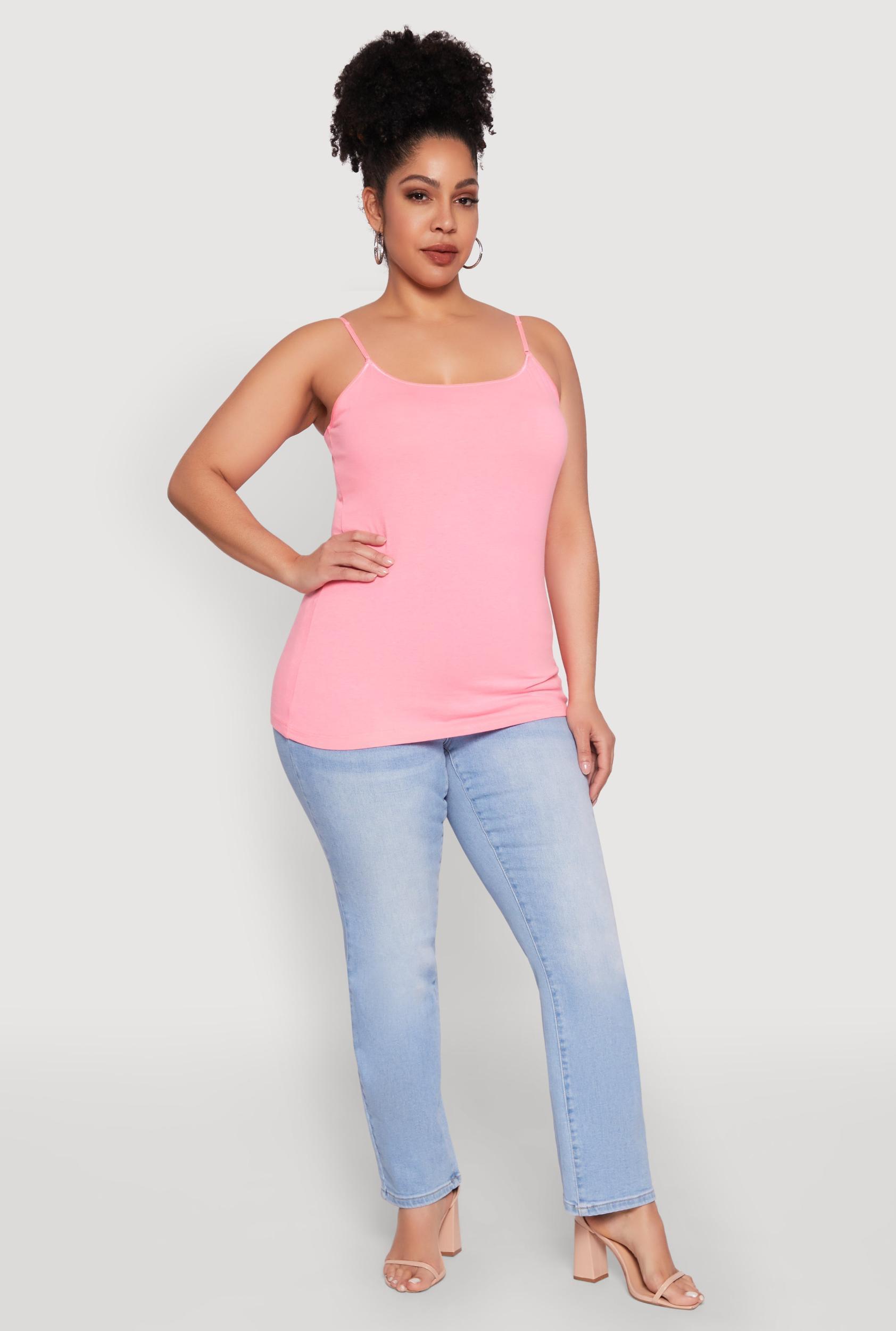 Womens Plus Size Basic Shelf Bra Cami Product Image