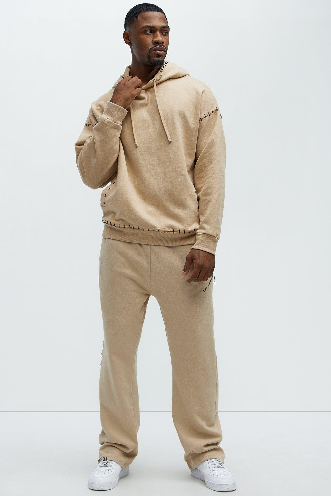 Fresh Studded Sweatpants - Brown Product Image