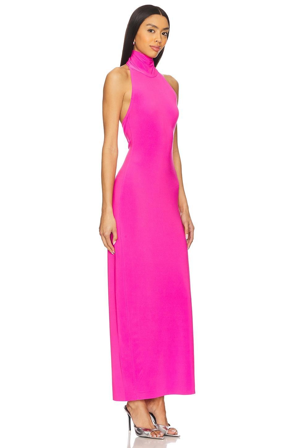 x REVOLVE Halter Turtleneck Side Slit Gown Norma Kamali Product Image