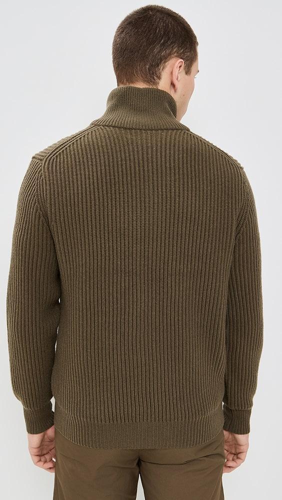 Club Monaco Stitch Full Zip Cardigan | Shopbop Product Image