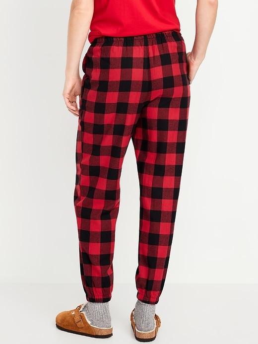High-Waisted Flannel Pajama Joggers for Women Product Image