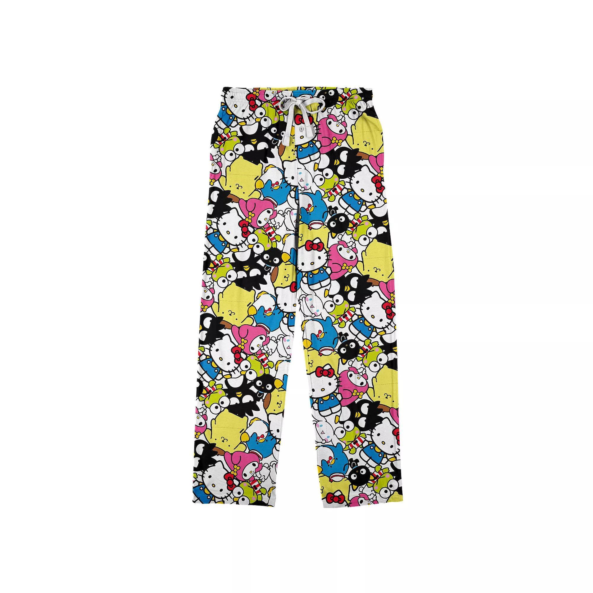 Men's Hello Kitty Character Sleep Pants, Size: Large, Green Product Image