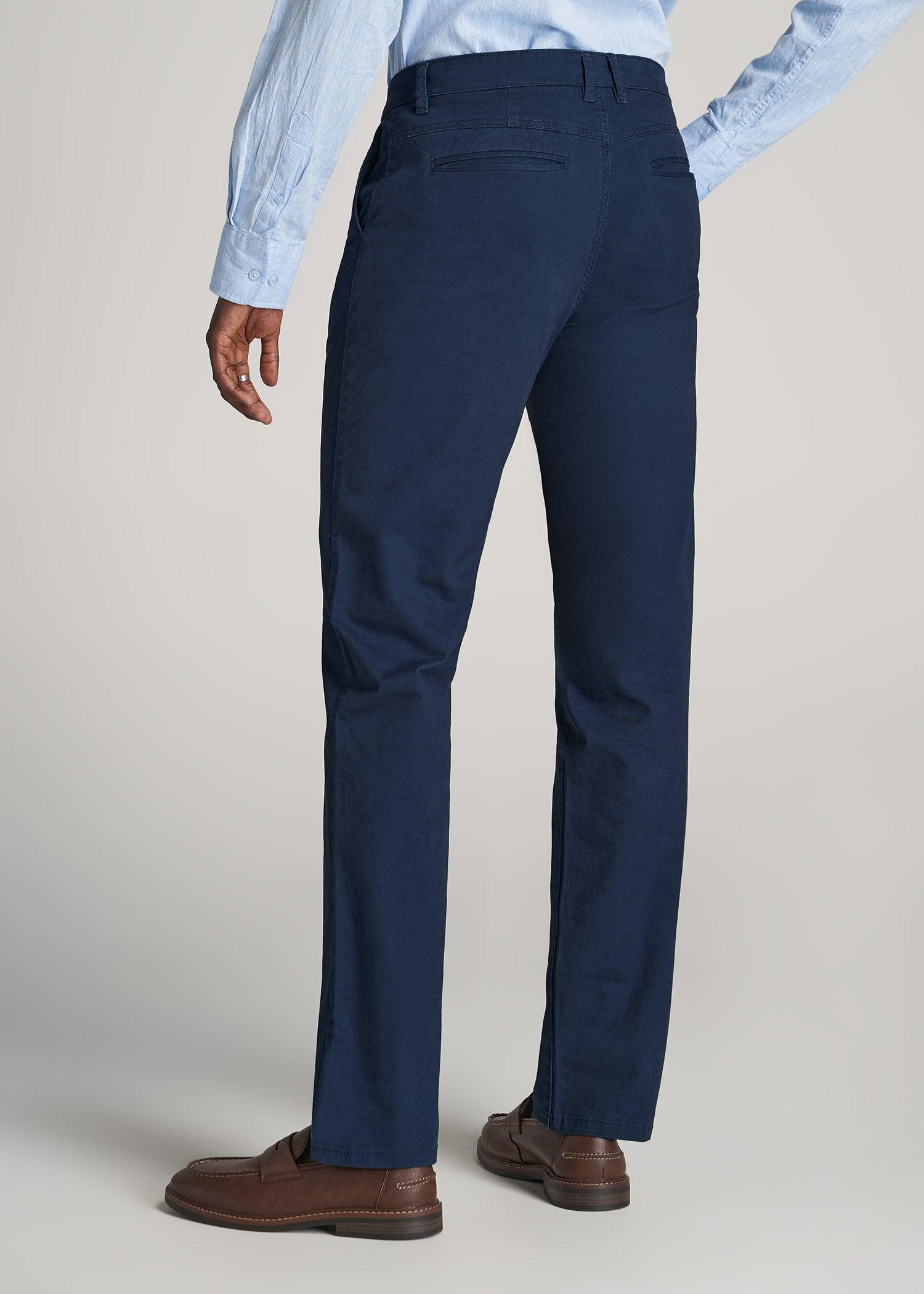 J1 STRAIGHT Leg Chinos for Tall Men in Marine Navy Product Image